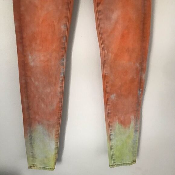 American Eagle custom dip dyed skinny jegging 360 next level stretch - Picture 4 of 10